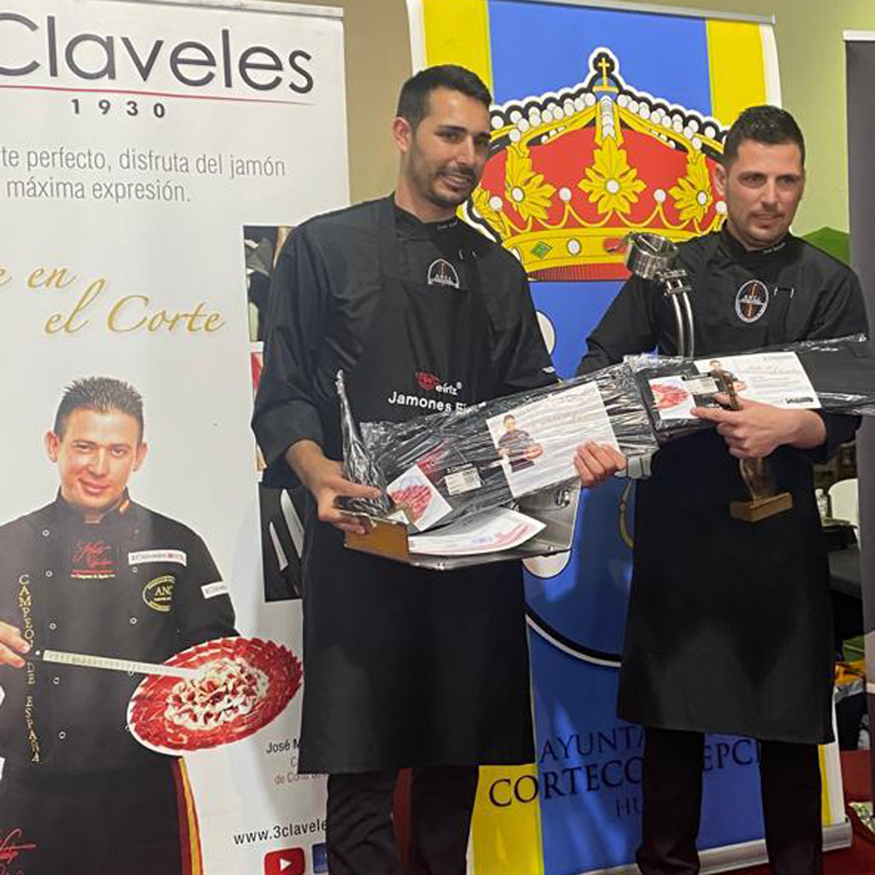 Ganadores del IX Concurso Nacional Mixto de Cortadores de Jamón